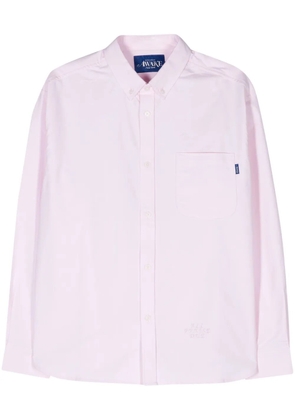 Awake NY logo-embroidered piqué shirt - Pink