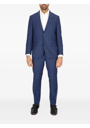Scotch & Soda checked two-button suit - Blue