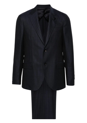 Lardini pinstriped single-breasted suit - Blue