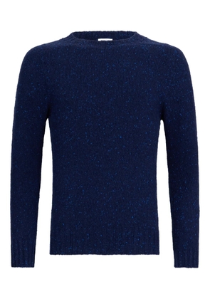 Malo speckled crew-neck sweater - Blue