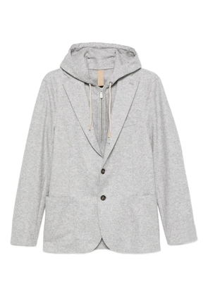 Eleventy hooded wool blazer - Grey
