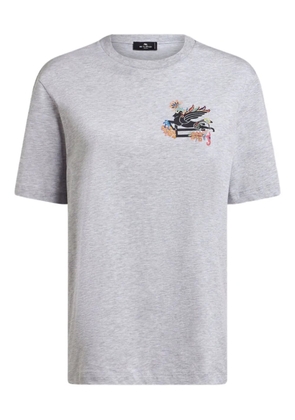ETRO Pegaso-motif T-shirt - Grey