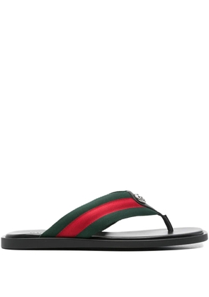 Gucci Web-stripe sandals - Black