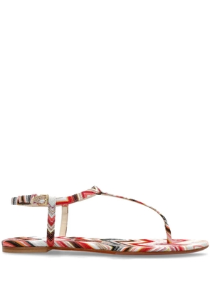 Missoni Zigzag sandals - Red