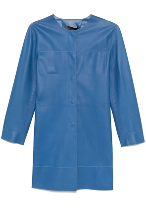 Simonetta Ravizza leather coat - Blue