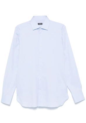 Zegna spread-collar shirt - Blue