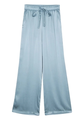 Seventy silk straight-leg trousers - Blue