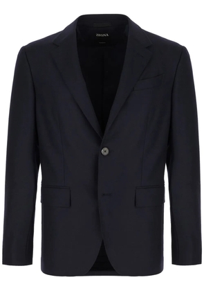 Zegna single-breasted blazer - Blue