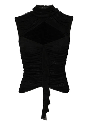 De La Vali Tiramisu ruched top - Black