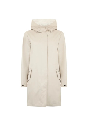 Moorer hooded parka coat - Neutrals