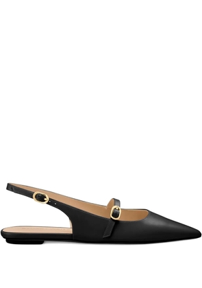 Stuart Weitzman slingback buckle flats - Black