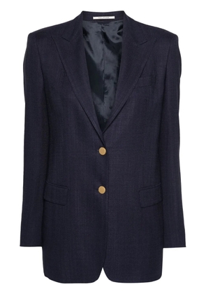 Tagliatore single-breasted jacquard blazer - Blue