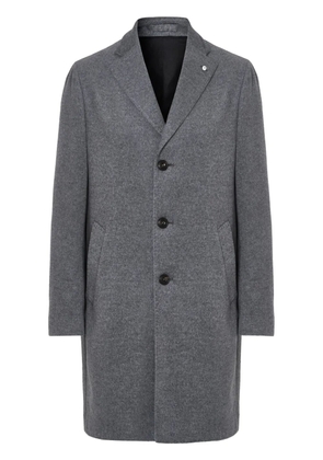 LUIGI BIANCHI MANTOVA single-breasted coat - Grey