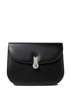 amato daniele crystal-embellished flap shoulder bag - Black