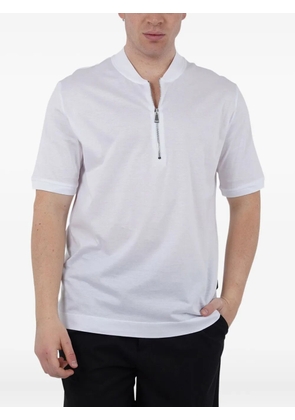 YES LONDON zip-neck T-shirt - White