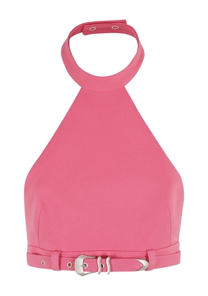 Ssheena halterneck buckled top - Pink