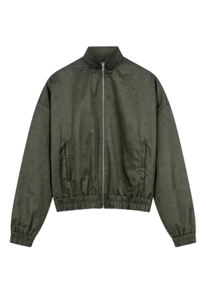 ROUGH. high-neck tracksuit jacket - Green