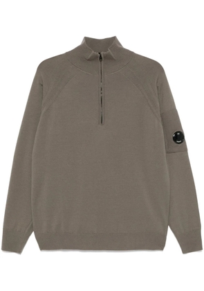 C.P. Company Lens-detailed sweater - Green