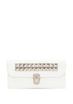 Comme Des Garçons Wallet studded leather wallet - White