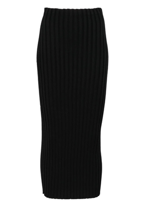 Fabiana Filippi ribbed-knit skirt - Black