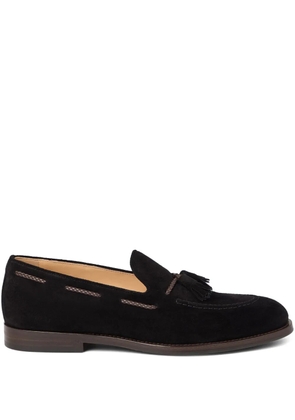 Brunello Cucinelli suede loafers - Black