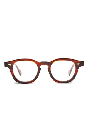 JULIUS TART OPTICAL round-frame glasses - Brown