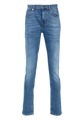 7 For All Mankind Paxtyn logo-patch jeans - Blue