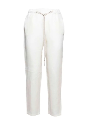 Barba drawstring-waist trousers - White