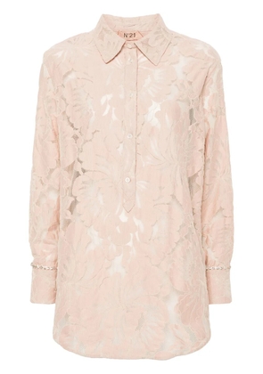 Nº21 corded-lace blouse - Pink