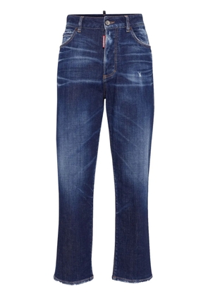 DSQUARED2 faded straight-leg jeans - Blue