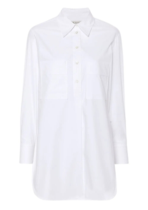 MODES GARMENTS side-slit poplin shirt - White