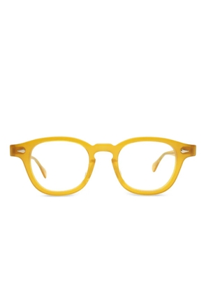 JULIUS TART OPTICAL round-frame sunglasses - Yellow