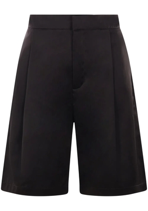 Sara Lanzi twill-weave tailored shorts - Black