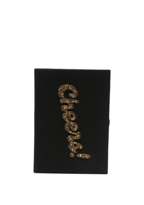 Olympia Le-Tan Cheers beaded mini bag - Black
