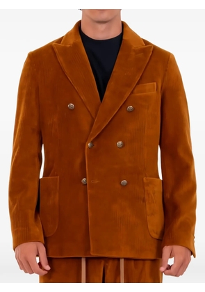 Circolo 1901 double-breasted corduroy jacket - Brown