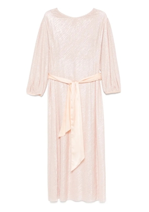 Forte Forte houndstooth-pattern midi dress - Pink