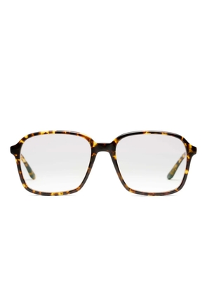 Peter And May Marguerite tortoise square-frame glasses - Brown