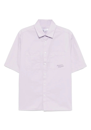 Maison Kitsuné relaxed short-sleeved shirt - Purple