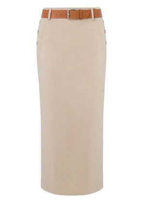Moschino belted midi skirt - Neutrals