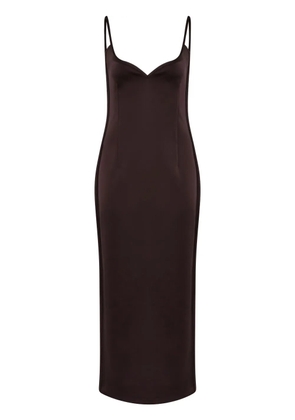 Paris Georgia Heart midi dress - Brown
