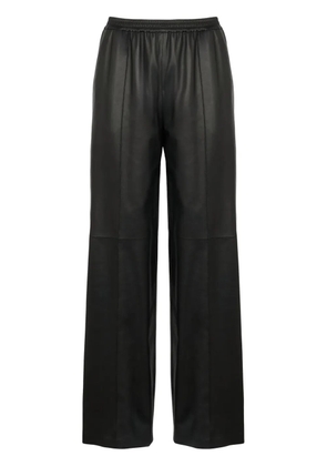Yves Salomon leather trousers - Black