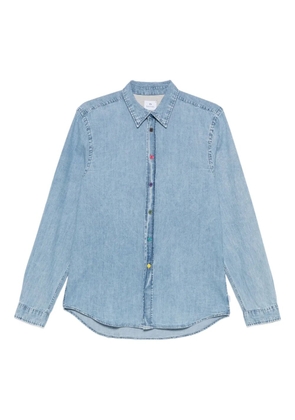 PS Paul Smith press-stud denim shirt - Blue
