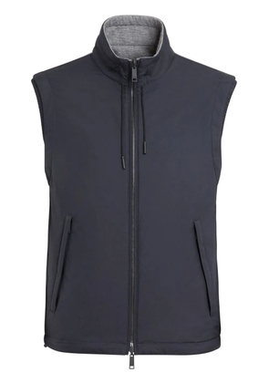 Zegna reversible zip-up vest - Blue
