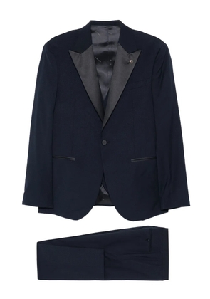 Manuel Ritz peak-lapel single-breasted dinner suit - Blue