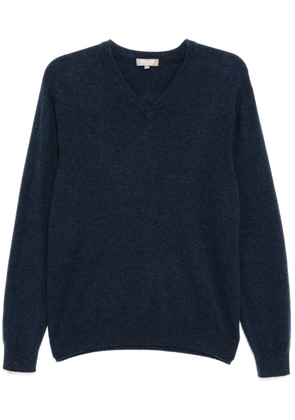 N.Peal Burlington v-neck jumper - Blue