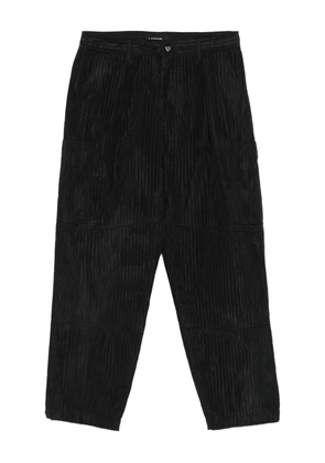 Labrum London pleat-texture cargo pants - Black