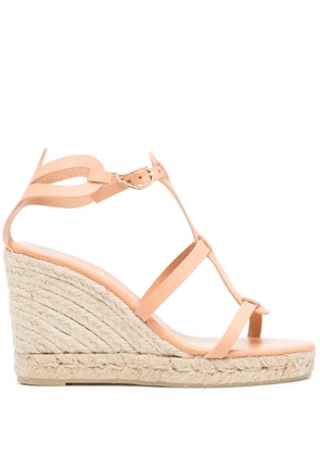 Castañer leather wedge espadrilles - Neutrals