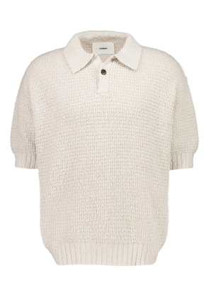 COMMAS textured knit polo shirt - Neutrals