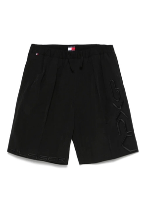 Tommy Hilfiger x Mercedes embroidered-logo shorts - Black