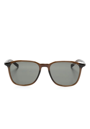 Montblanc translucent rectangle-frame sunglasses - Brown